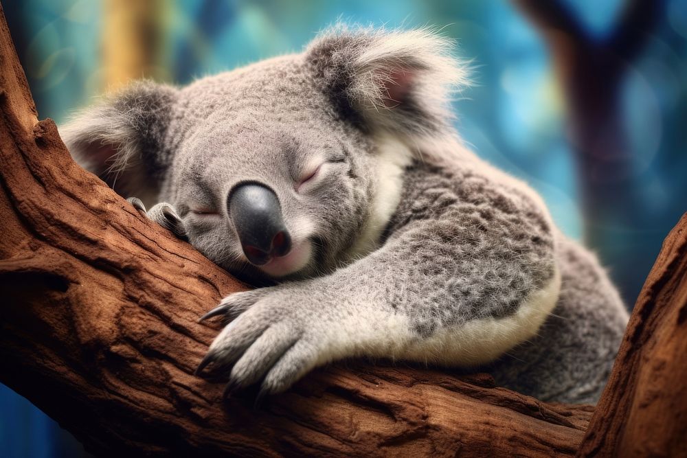 Animal koala wildlife mammal. AI generated Image by rawpixel.