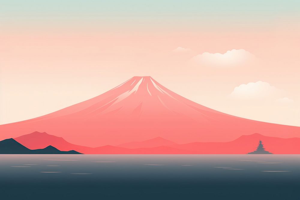 Mountain outdoors volcano nature. AI generated Image by rawpixel.