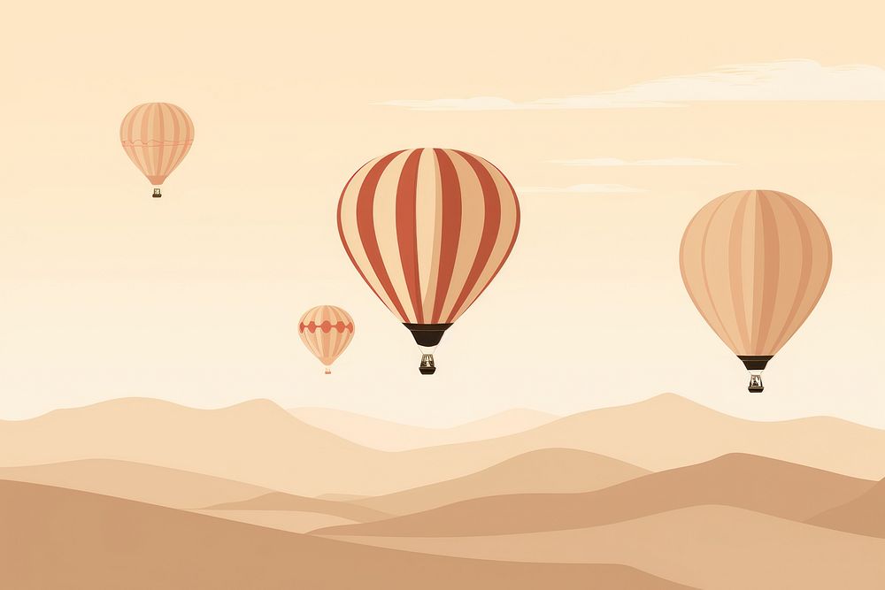 Balloon backgrounds aircraft vehicle. AI generated Image by rawpixel.