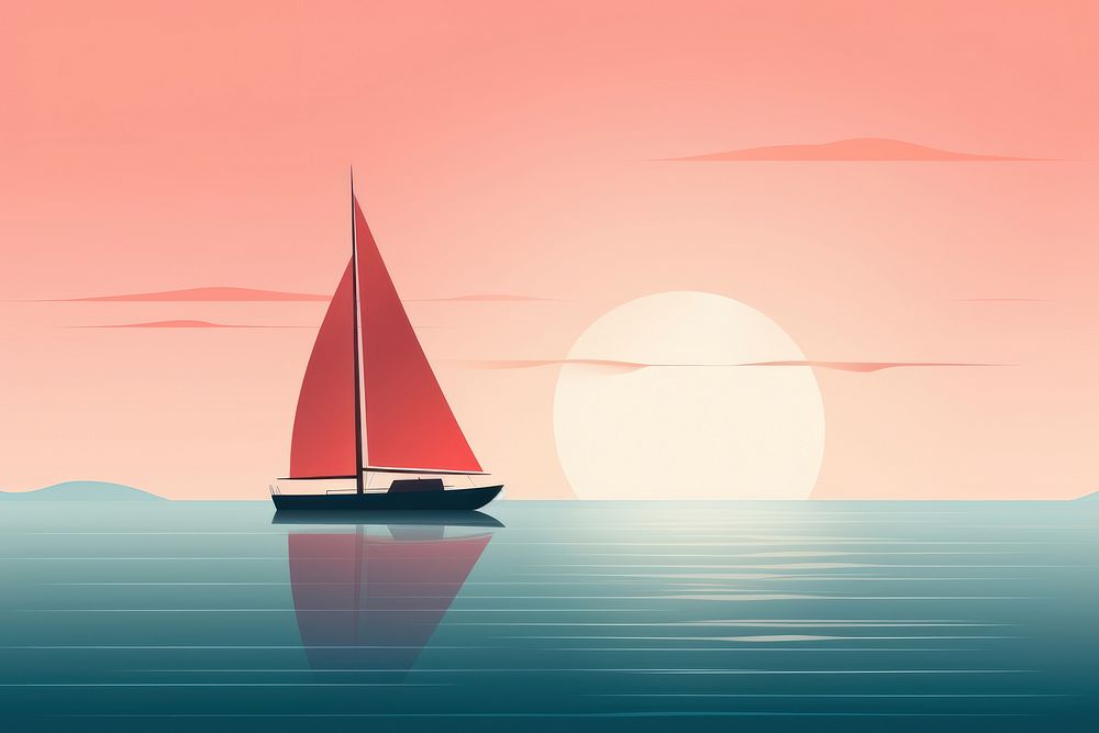 Sailboat watercraft outdoors vehicle. AI generated Image by rawpixel.