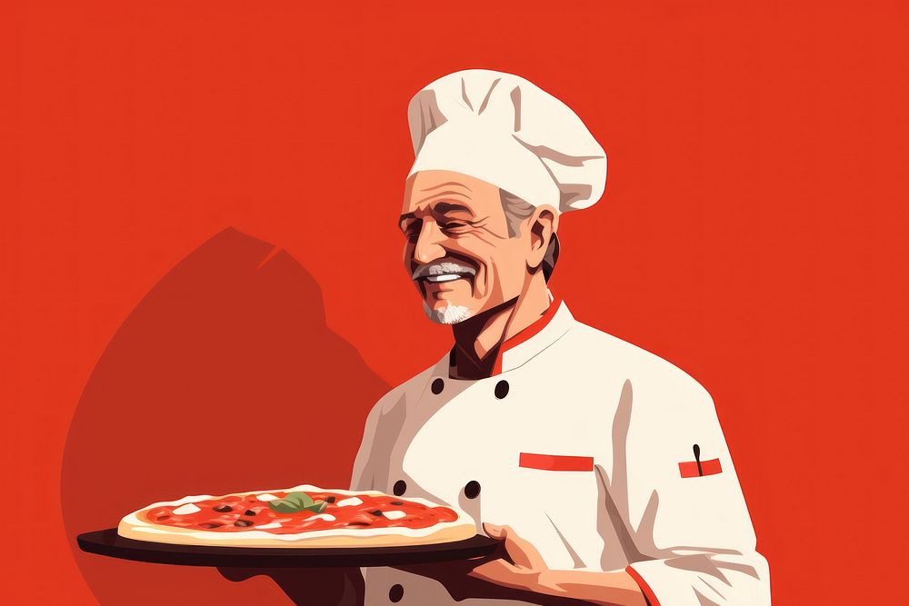 Pizza chef portrait adult. AI generated Image by rawpixel.