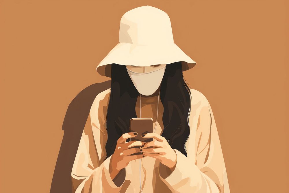 Holding female adult phone. AI generated Image by rawpixel.