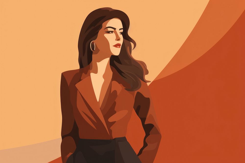 Portrait adult woman art. AI generated Image by rawpixel.