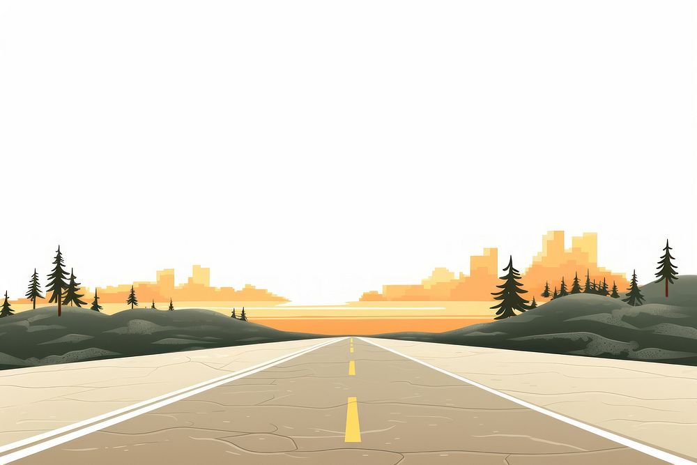 Road landscape outdoors vehicle. AI generated Image by rawpixel.