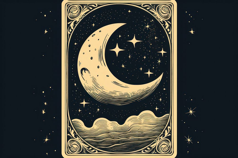 Moon astronomy night illuminated. AI generated Image by rawpixel.