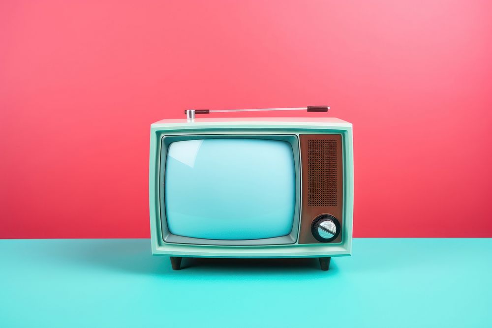 Television screen blue electronics. AI generated Image by rawpixel.