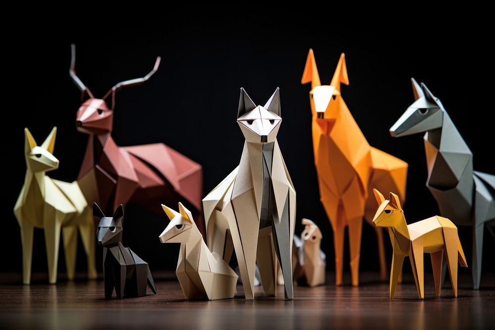 Origami animal art representation. AI generated Image by rawpixel.