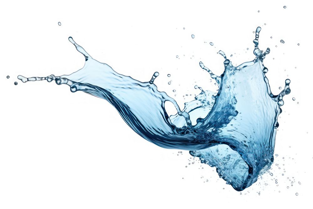 Water white background refreshment splattered. AI generated Image by rawpixel.