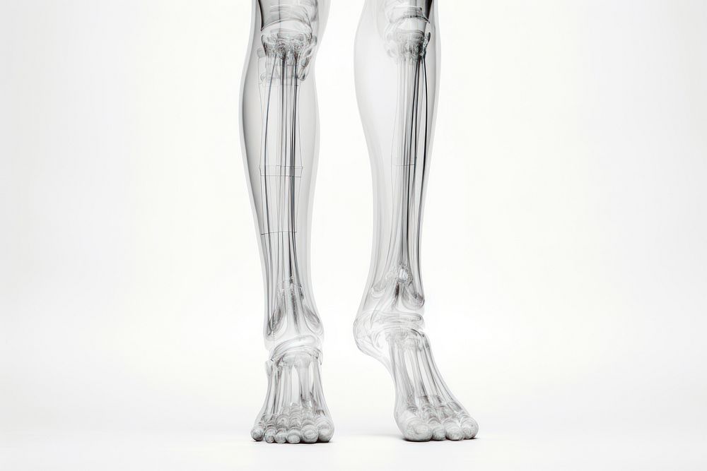X-ray pantyhose fracture footwear. AI generated Image by rawpixel.