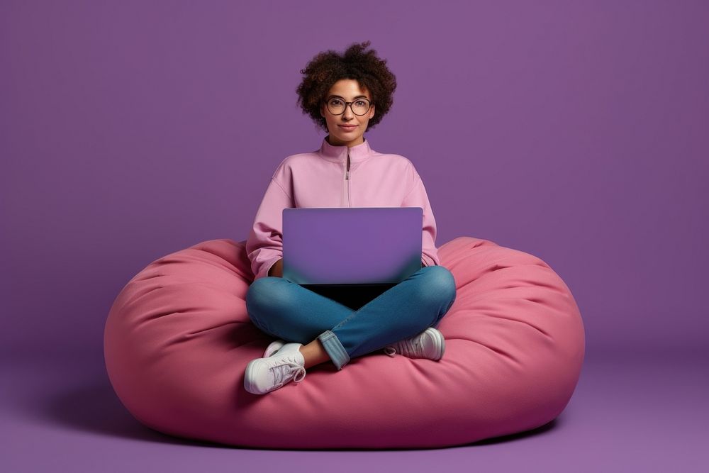 Laptop furniture computer sitting. 