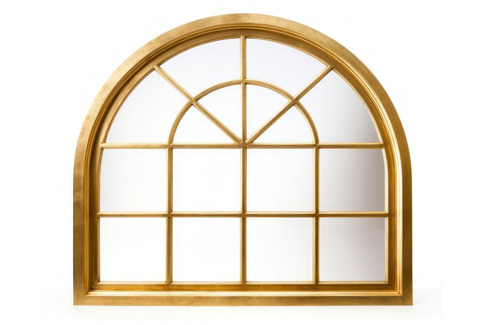 Window gold white background architecture. 