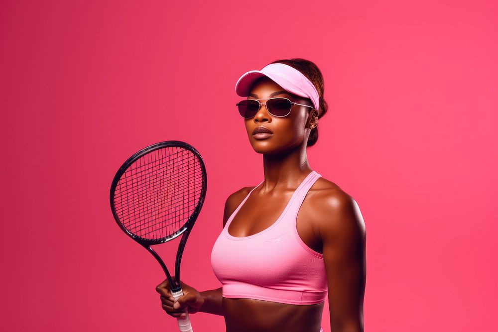 Tennis sunglasses sports racket. AI generated Image by rawpixel.