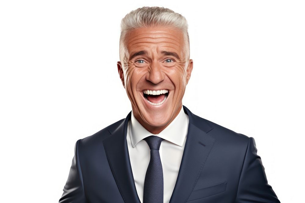 Laughing adult happy man. AI generated Image by rawpixel.