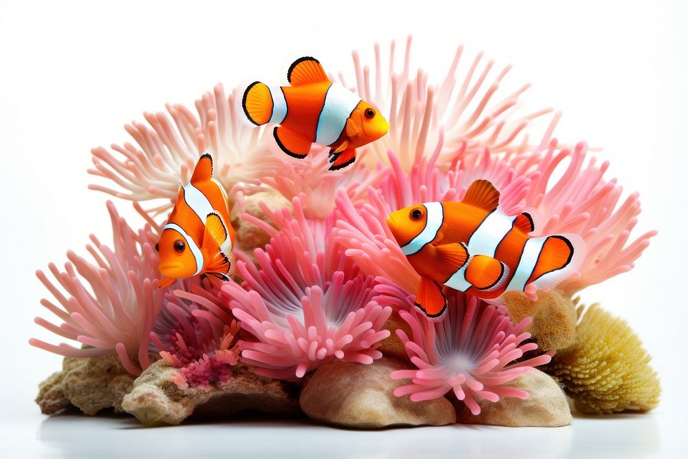 Fish sea nature flower. AI generated Image by rawpixel.