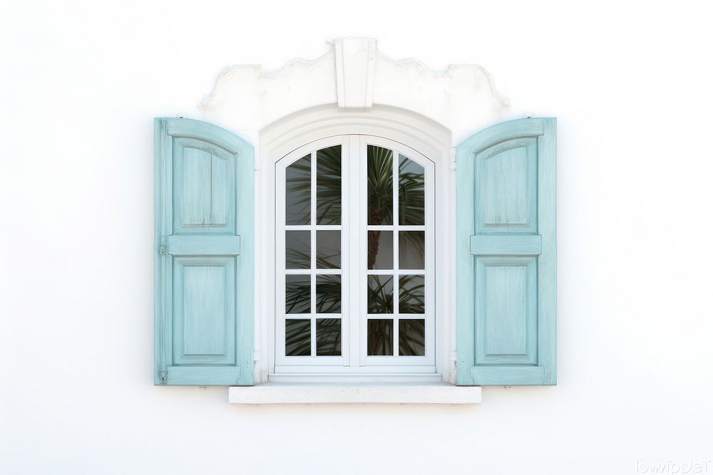 Window door architecture turquoise. AI generated Image by rawpixel.