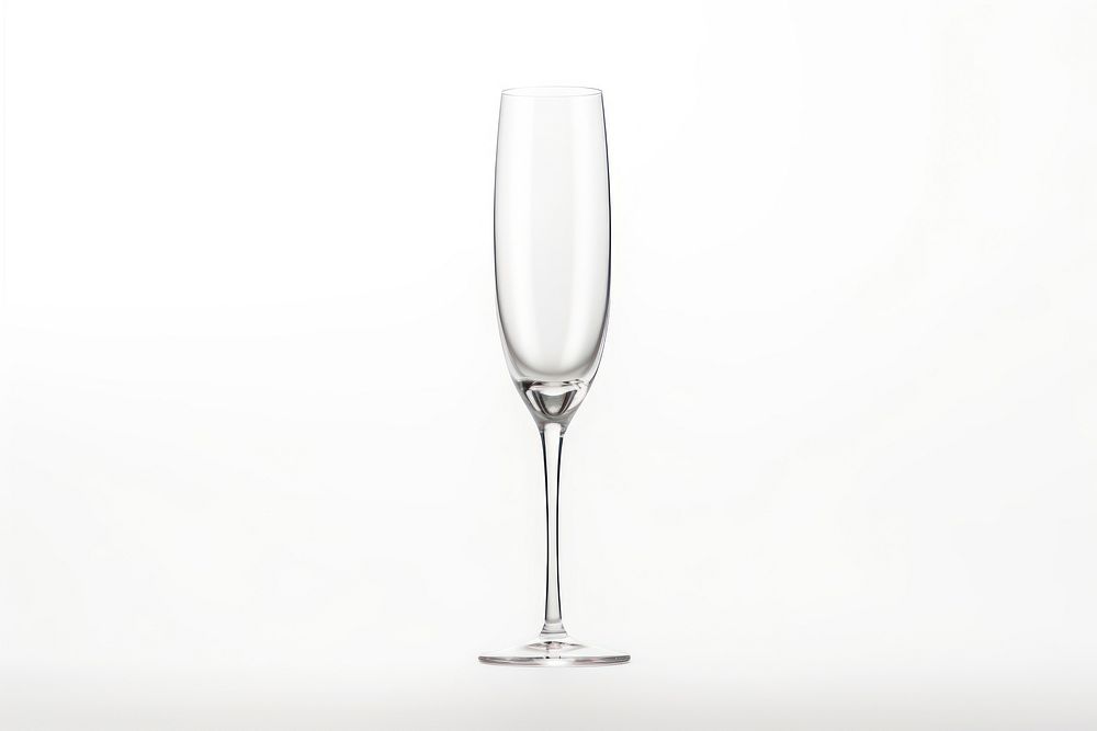 Glass champagne drink white background. AI generated Image by rawpixel.