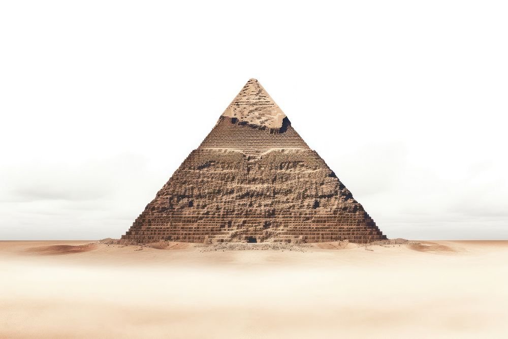 Pyramid architecture archaeology outdoors. AI generated Image by rawpixel.