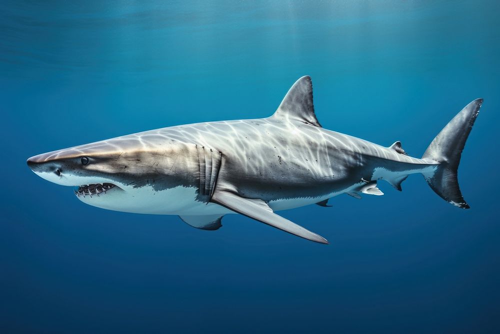 Shark animal fish underwater. AI generated Image by rawpixel.