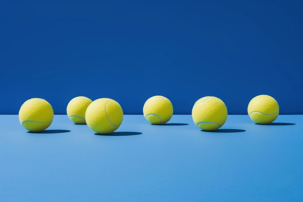 Tennis ball sports blue. 