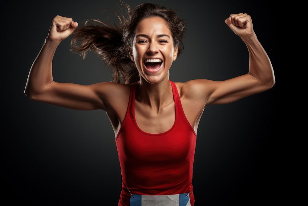Shouting winning athlete adult. AI generated Image by rawpixel.