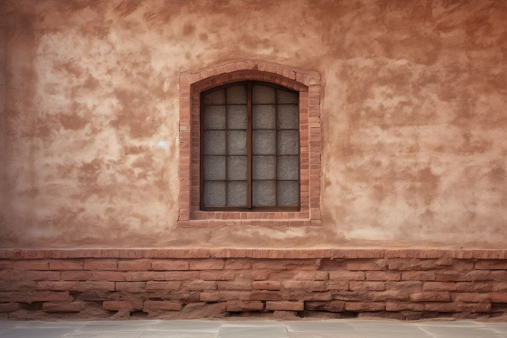 Window brick architecture building. 