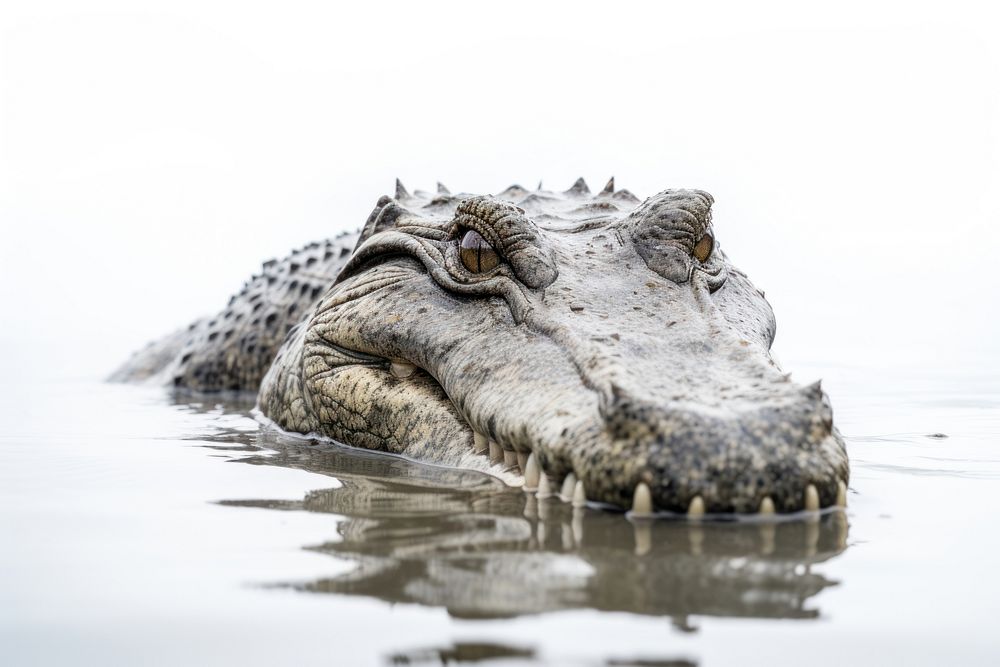 Alligator reptile animal crocodile. AI generated Image by rawpixel.