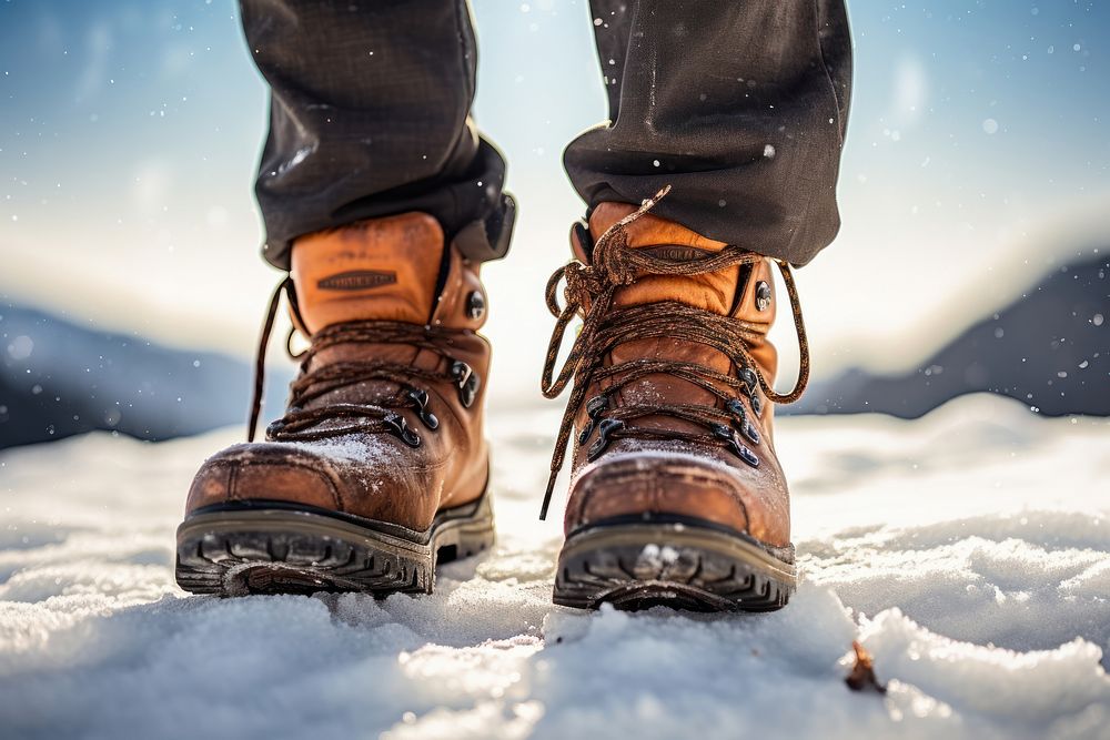 Mountain footwear outdoors nature. AI generated Image by rawpixel.