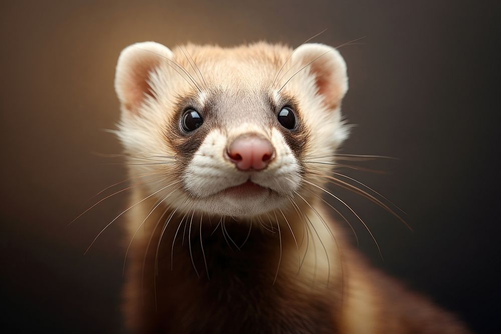 Animal mammal ferret mustelinae. 