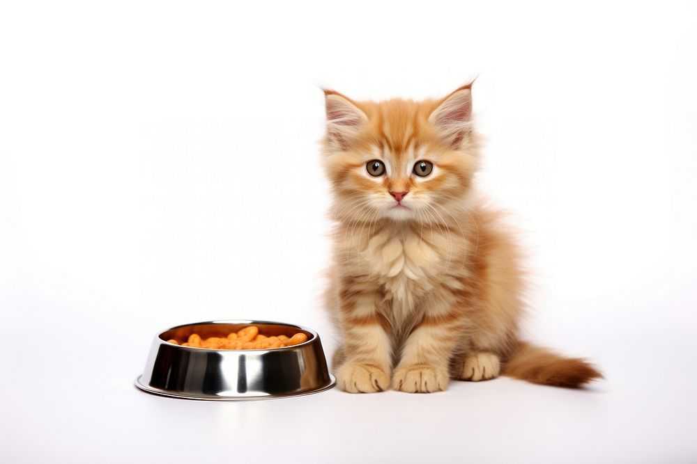 Food cat kitten mammal animal. AI generated Image by rawpixel.