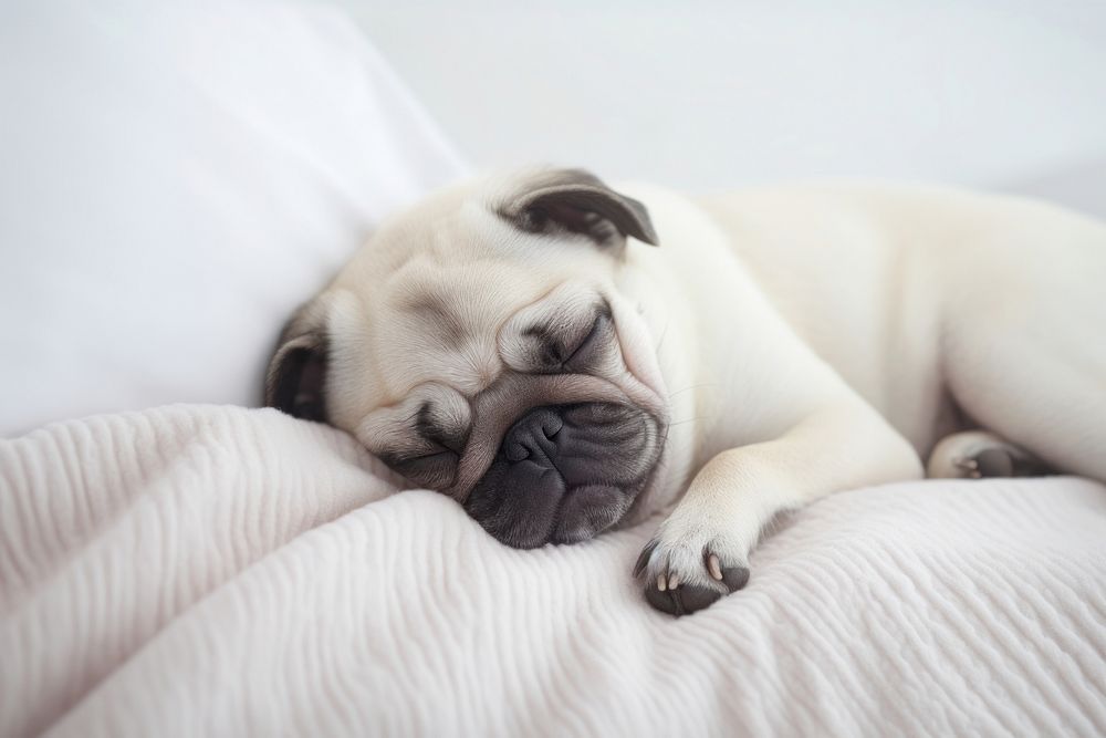 Sleeping dog bulldog blanket. 