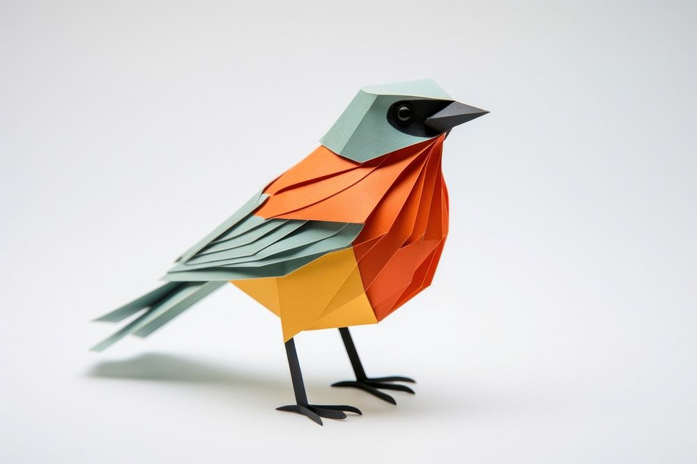 Paper bird origami animal. AI generated Image by rawpixel.