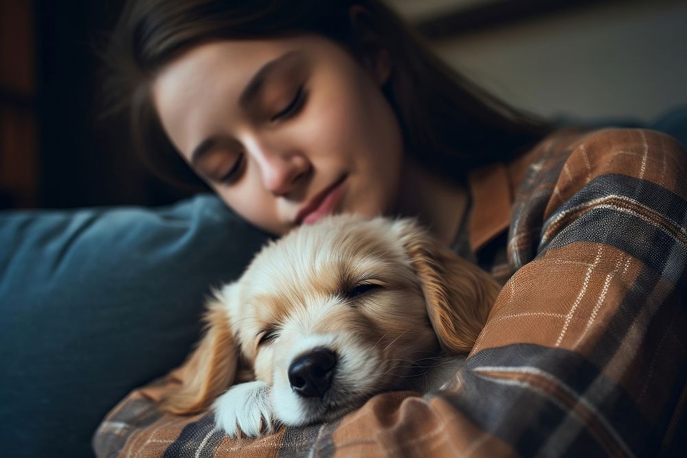 Puppy portrait blanket mammal. 