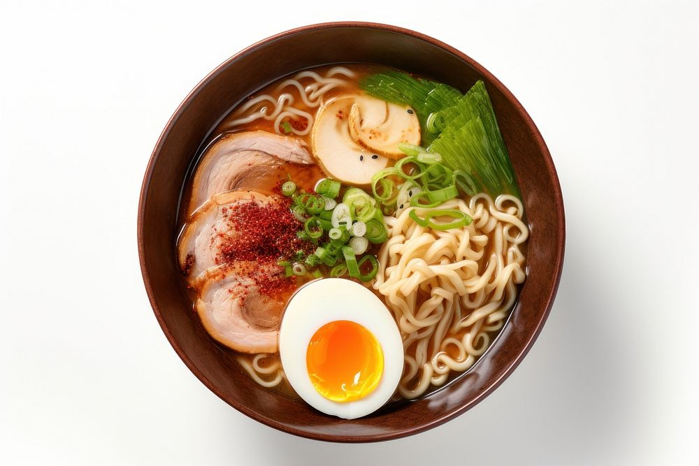 Ramen plate soup food. AI generated Image by rawpixel.