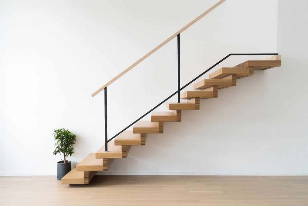 Staircase architecture handrail building. AI generated Image by rawpixel.