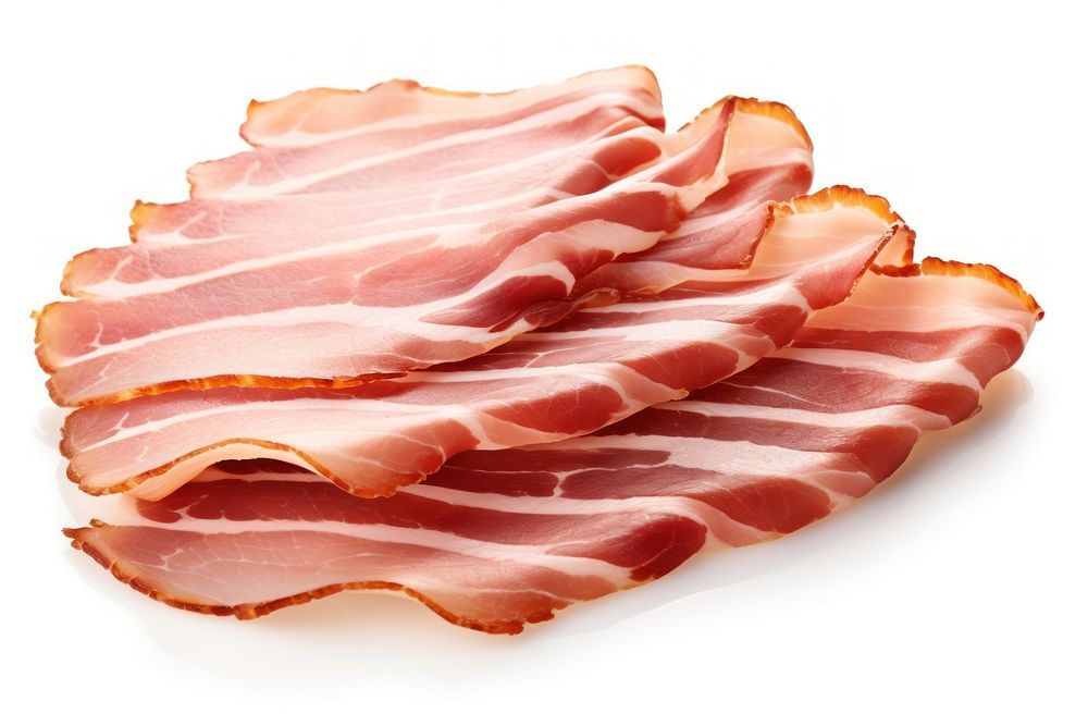 Pancetta bacon slice pork. AI generated Image by rawpixel.