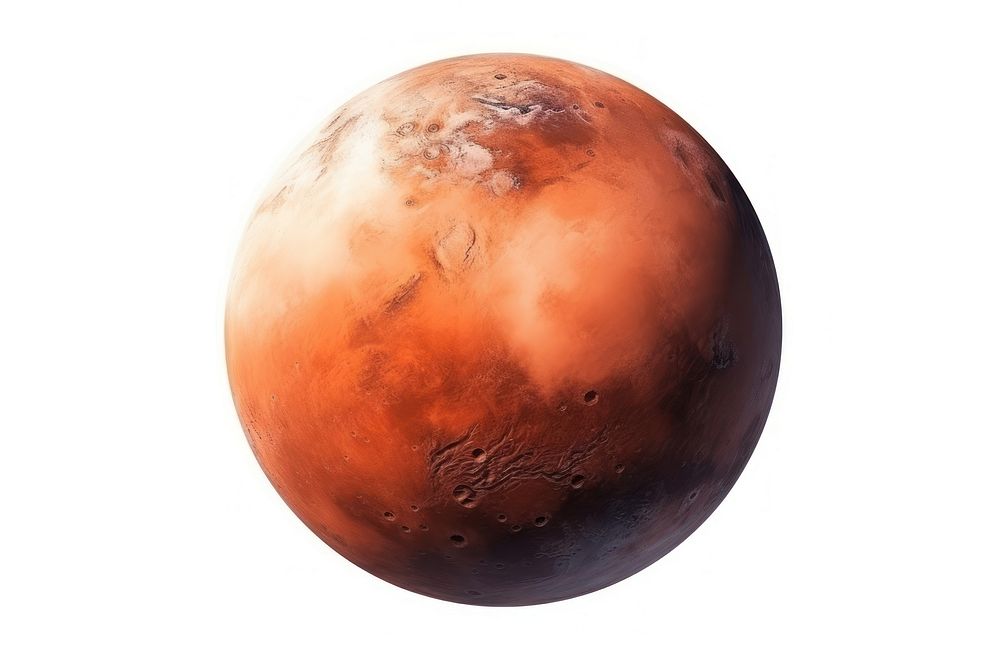 Planet astronomy space white background. AI generated Image by rawpixel.
