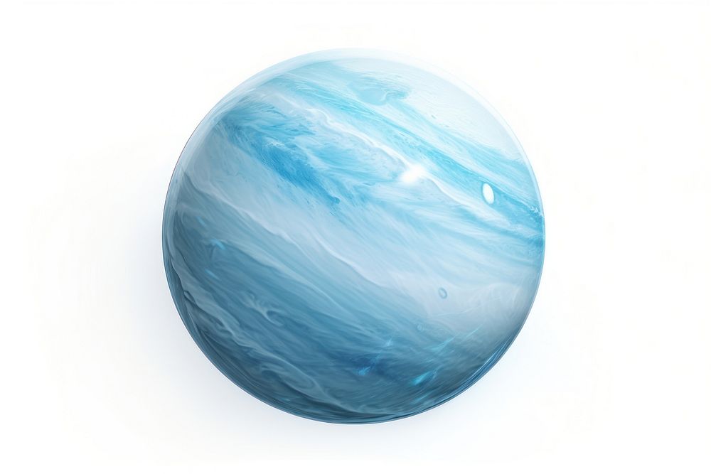 Planet sphere white background turquoise. AI generated Image by rawpixel.