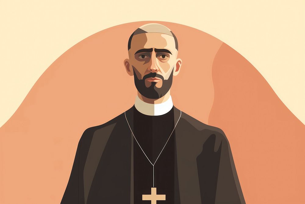 Priest adult spirituality architecture. AI generated Image by rawpixel.