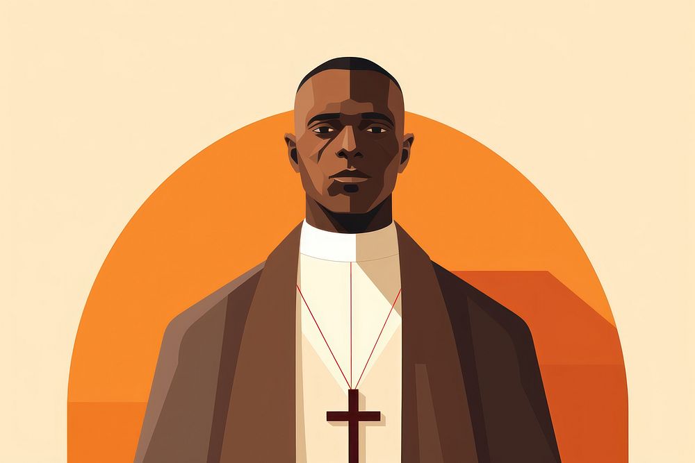 Priest adult spirituality catholicism. AI generated Image by rawpixel.