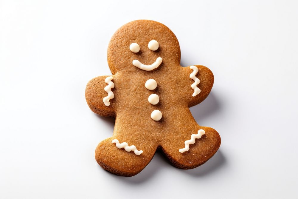 Gingerbread cookie food gingerbread man. AI generated Image by rawpixel.
