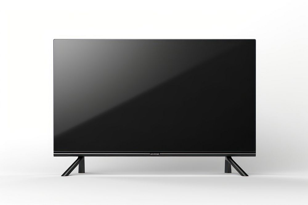 Screen television black white background. AI generated Image by rawpixel.