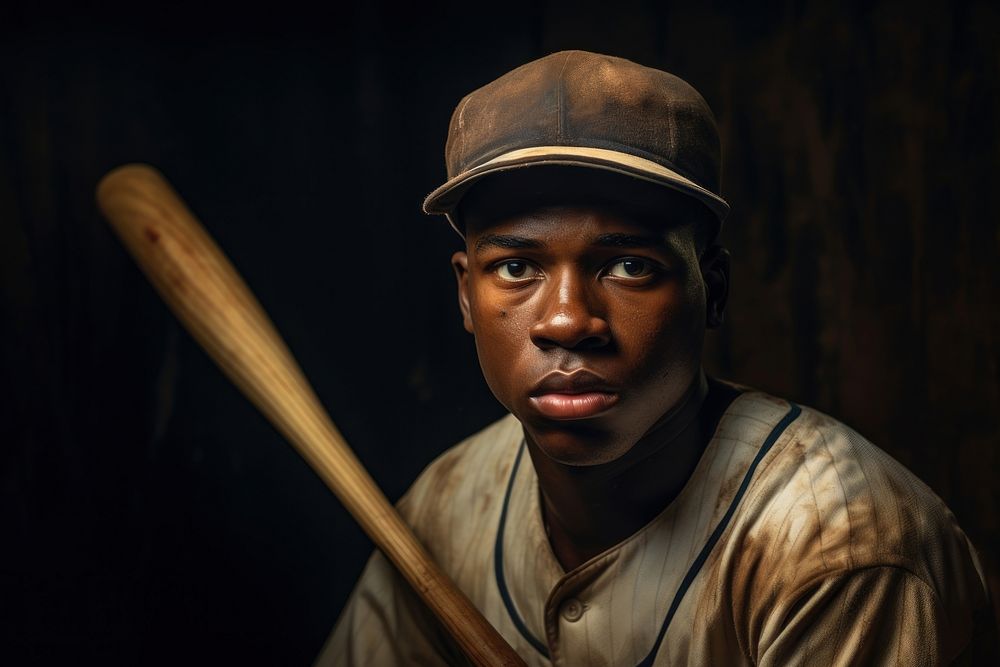 Baseball portrait athlete player. AI generated Image by rawpixel.