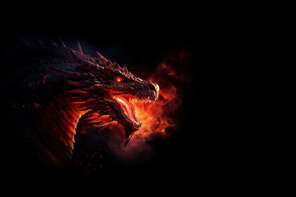 Dragon fire, mythical creature