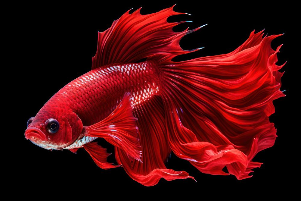 Fish animal red underwater. AI generated Image by rawpixel.