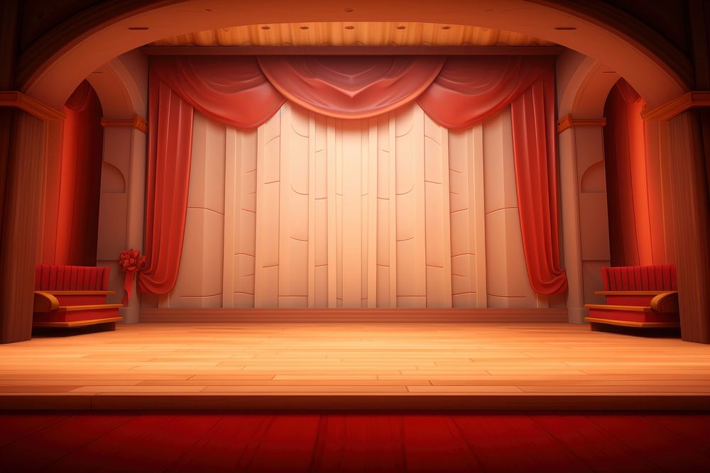 Stage auditorium lighting indoors. AI generated Image by rawpixel.