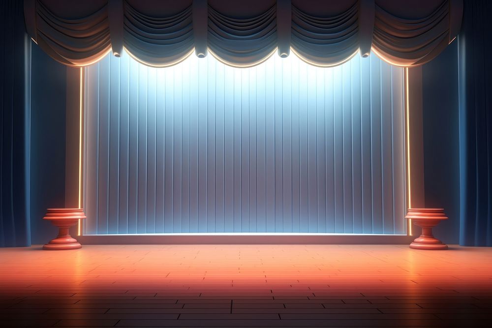 Lighting stage indoors theater. AI generated Image by rawpixel.