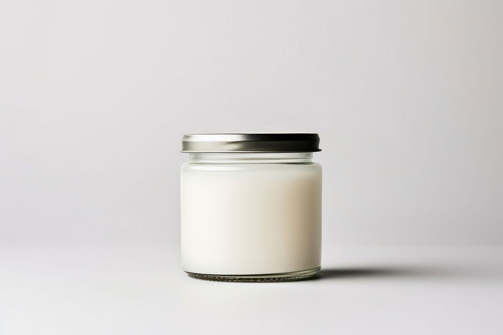 Jar milk white background container. AI generated Image by rawpixel.