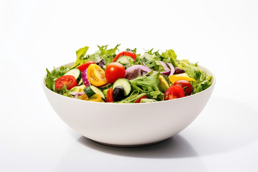 Salad vegetable plate plant. AI generated Image by rawpixel.