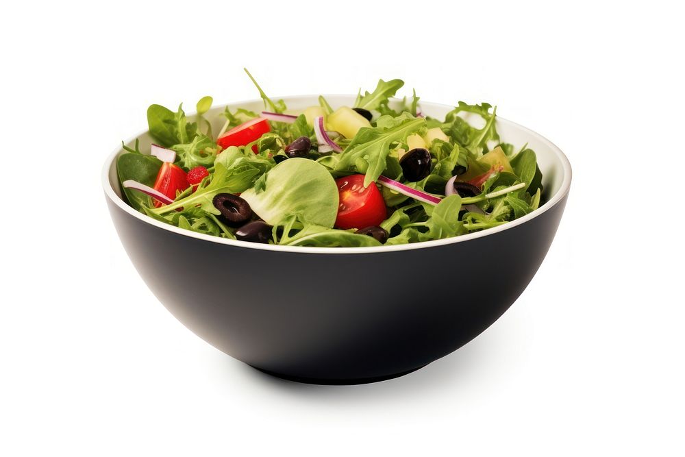 Bowl vegetable arugula salad. AI generated Image by rawpixel.