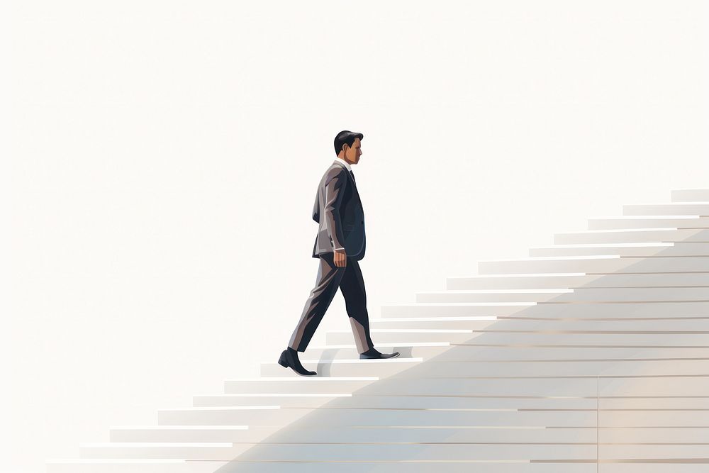 Architecture staircase standing walking. AI generated Image by rawpixel.